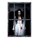 thumbnail image 2 of Cortinas de Halloween, decoración de habitación, calcomanía de ventana fantasma de Halloween, cortina de puerta, mujer aterradora, decoración de fiesta, persianas colgantes, decoración de sala de esta, 2 of 6