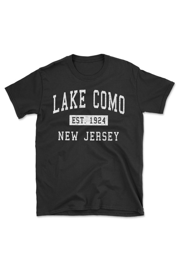 Lake Como New Jersey Classic Established Men's Cotton T-Shirt