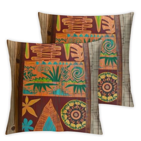 nygtbtfer Decorative Throw Pillow Case Cushion Cover Colorful Pattern Abstract Ethnic Flower Cases Square Pillowcases Covers Two Sides Print White