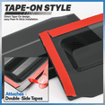 thumbnail image 2 of M-AUTO 4 Pieces Window Visor Deflector Rain Guard Smoke Tinted for 19-23 Chevy Silverado 1500 Crew Cab, 20-23 Chevy Silverado 2500hd 3500hd Crew Cab, 2 of 5