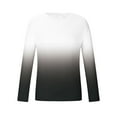 thumbnail image 4 of BXINGOHAI Men's Crewneck Shirts Casual Long Sleeve Tops Fashion Pullover Shirt Big and Tall Shirts Today White,6XL, 4 of 5