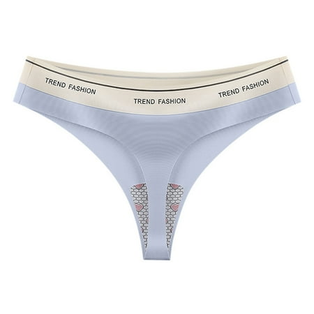 Yuhangmm Women s Seamless Feel Yoga Fitness Underwear Crotch T String Triangle Panty With No Embarrassing Lines Lingerie for Women plus Size