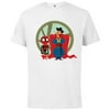 Marvel Spider-Man: No Way Home Spidey Doctor Strange Cartoon - Short Sleeve Cotton T-Shirt for Adults - Customized-White
