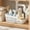 White#2308, variant on Plastic Storage Bin With Handle, White Stackable Organizer Container With Ventilated Design for Kitchen Pantry Bathroom Cabinet Drawer Wardrobe Organization