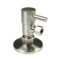 thumbnail image 2 of Westbrass Console Sink Trim Kit with European flat trap and 1/4-Turn Lever Handle Angle Stops, Satin Nickel, 2 of 10