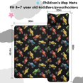 thumbnail image 5 of Monster Cartoon Truck Black Pattern Teens Toddler Nap Mat with Pillow, Sleeping Mat Bag for Preschool Daycare 60"x20", 5 of 6