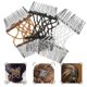 thumbnail image 2 of 3 Pcs Hair Brush Women Double Clips Hair Comb Crystal Beads Hair Combs Hair Side Combs Elastic Beaded Comb, 2 of 3