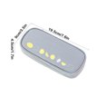 thumbnail image 3 of Large Pencil Case for Sch-ool, Elementary Stu-dents, Multiple Compartments Fabric with Handle, Gray Zipper Organizer for Pens Markers Supplies, 3 of 6