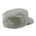 thumbnail image 4 of NYFASHION101 Fashionable Solid Color Unisex Fitted Army Military Cadet Cap, Gray, XL, 4 of 4