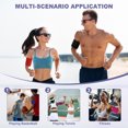 thumbnail image 7 of Uxcell Sweat Band Set Sports Terry Cloth Headband Wristband Moisture Wicking Head Band for Workout White, 7 of 7