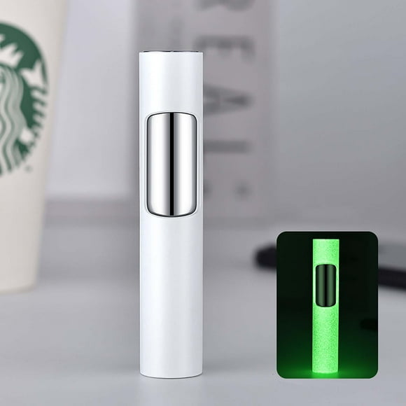 QIPOPIQ Creative Luminous Long Striped Shape Lighter Mini Butane Gas Lighter Cigarette Cigar Lighter Windproof Torch Jet Lighters Press to Ignite Men's Smoking Gadgets