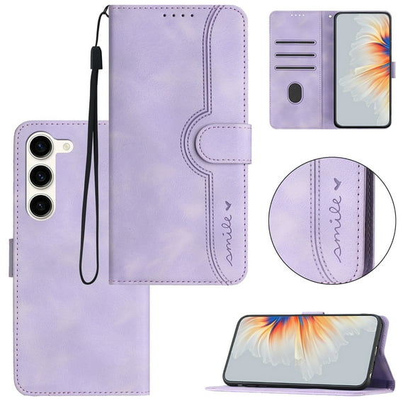 Wallet Case for Samsung S20, with Card Slots [RFID Blocking],Durable Flip Folio Kickstand Magnetic Closure Leather Wallet Wrist Strap Women Men Case for Samsung Galaxy S20, Purple