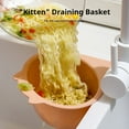thumbnail image 6 of Luxcidy Drain Basket, Over the Sink Colander Strainer Basket Drain Basket, Drain Rack, Wash Vegetables and Fruits, Drain Cooked Pasta and Dry Dishes, Hangs on Faucet, Home Kitchen Essentials,1pc, 6 of 11