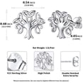 thumbnail image 4 of ChicSilver Family Tree of Life Earrings Celtic Knot Stud Earrings 925 Sterling Silver Earrings Gift for Her Women | Clearance, 4 of 6
