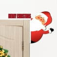 thumbnail image 4 of Qocolhg Christmas Door Frame Decoration Funny Santa Claus Door Frame Wooden Door Frame Ornament Christmas Door Corner Holiday Home Decor DIY Craft Party Supplies Christmas Decorations Clearance, 4 of 5
