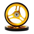 thumbnail image 1 of Langgg Folding Bike Easy Wheel EZ Wheels for Traveling Rack Gold, 1 of 9