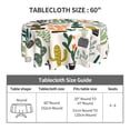 thumbnail image 5 of XMXT Waterproof Round Table Cloth, Multiple Cactus Plants Tablecloth Polyester Table Cover for Home Kitchen Dining Party Room Decor, 60 inches, 5 of 8