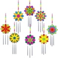 thumbnail image 3 of Kit de manualidades con forma de campanillas de viento con forma de flor de loto para niños, 3 of 9