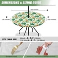 thumbnail image 5 of Round Patio Table Cover with Umbrella Hole Trendy St Patricks Day Tablecloth for Round Bistro, Dining Table Easy Install Outdoor Table Cover with Elastic for Backyard, Terrace, Camping, 5 of 5