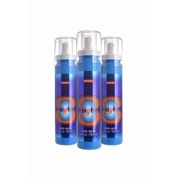 Spray corporal Bench Eight de 100 ml (paquete de 3)