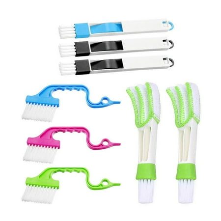 

TINKSKY Brush Cleaning Window Brushes Track Groove Tools Gap Door Cleaner Crevice Shutter Air Cleaners Set Sill Tile Dustpan