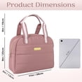 thumbnail image 2 of Jessica Simpson Women's Insulated Reusable Cooler Lunch Bag Tote for Work, Travel, Commute, Recreation, Beach and Picnic in Coral Pink, 2 of 8