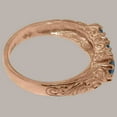 thumbnail image 4 of LBG British Made 14k Rose Gold Ring with Natural London Blue Topaz Womens Anniversary Ring - 33 size options - Size 4, 4 of 6