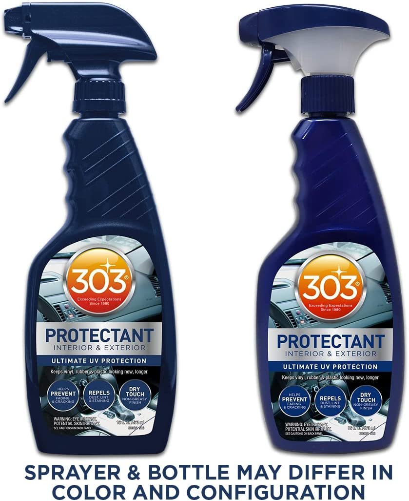 303 Automotive Protectant - Provides Superior UV Protection, Helps Prevent Fading and Cracking, Repels Dust, Lint, and Staining, Restores Lost Color