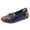 Dark Blue, variant on Wensltd Fashion Loafers Shoes Women Wide Width Bowknot Soft Sole Soft Shoes for Daily Comfort Yellow