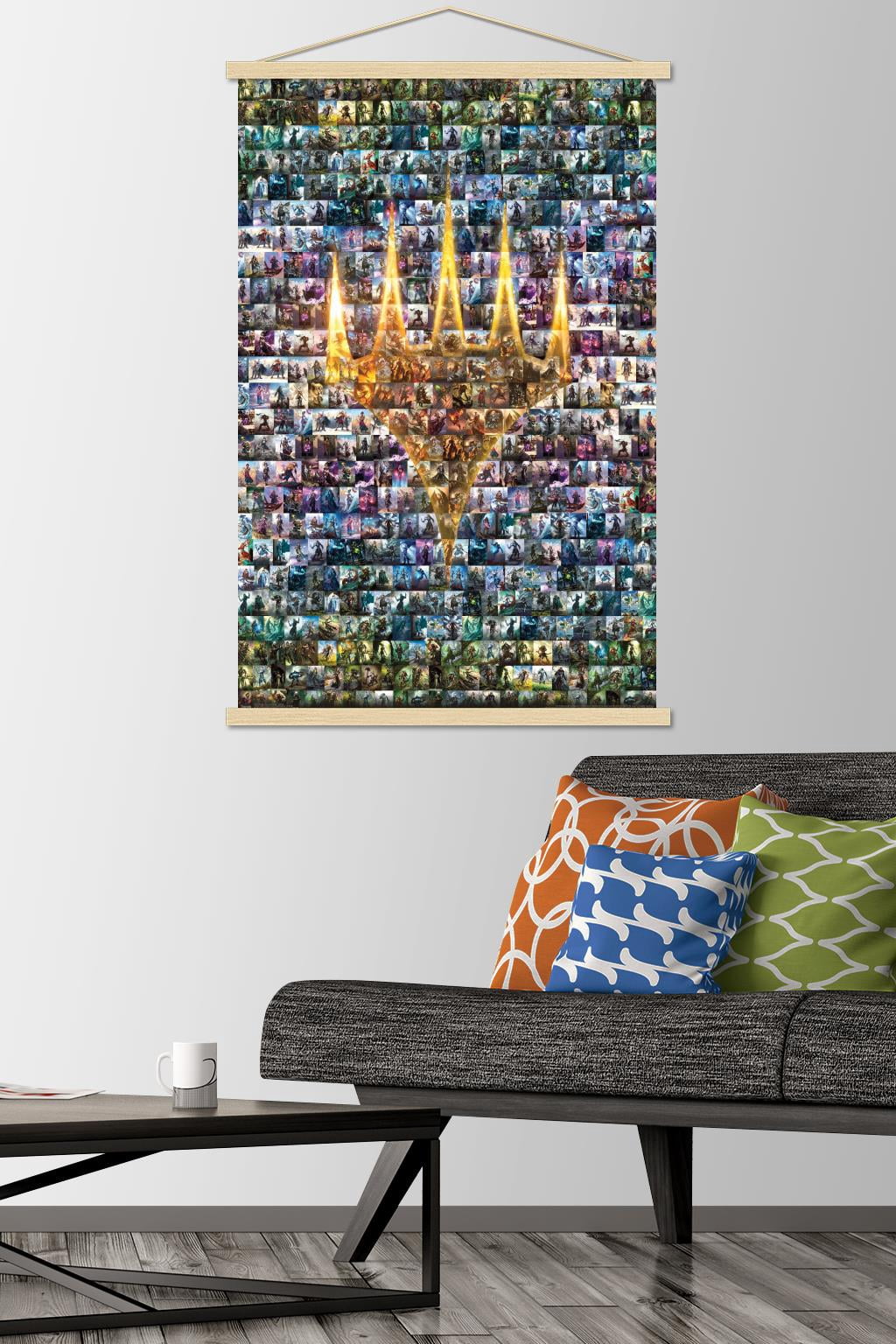 Magic: The Gathering - Collage Wall Poster with Magnetic Frame, 22.375" x 34"