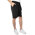 thumbnail image 7 of Men's Outdoor Casual Elastic Waist Lightweight Quick Dry Fishing Hiking Cargo Shorts, Black, 5XL, 7 of 7