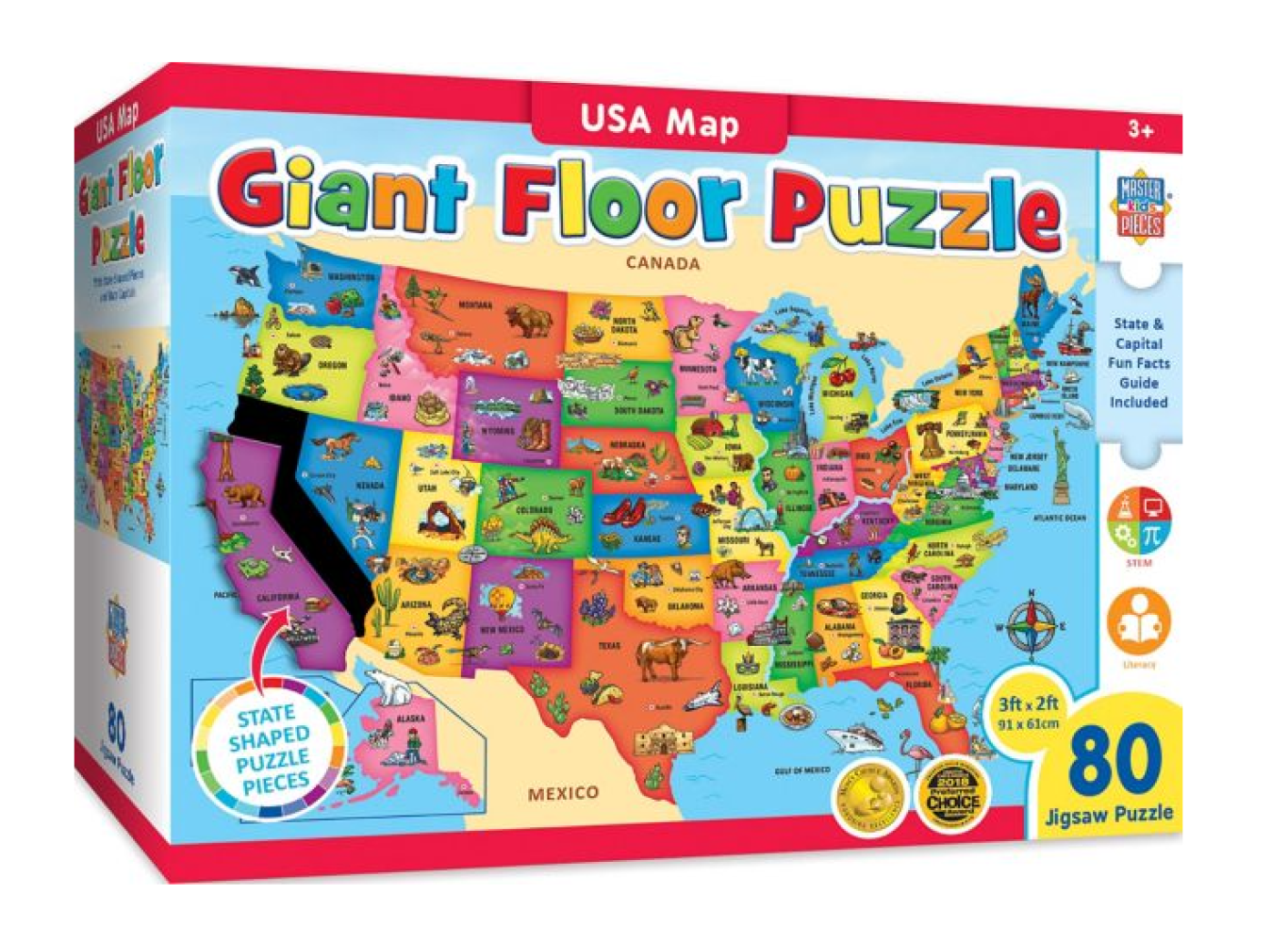 Masterpieces 61722 USA Map Floor Puzzle