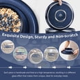 thumbnail image 3 of Onader 12 Piece Stoneware Dinnerware Sets, Plates and Bowls Dish Set for 4, Speckled Kitchen Dining Plates and Bowls, Dishwasher & Microwave Safe - Starry Sky Blue, 3 of 9
