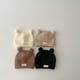 thumbnail image 3 of Gorro de bebé de invierno con doble bola, cálido, con capucha, de punto, transpirable, cómodo y versátil, 3 of 5