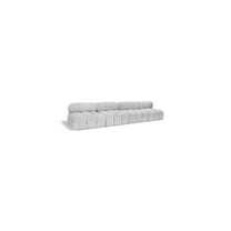Meridian Furniture Ames Grey Boucle Fabric Modular Sofa