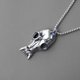 thumbnail image 2 of European and American Fashion Vintage Necklace Domineering Hollow Skull Pendant Titanium Steel Stainless Steel Pendant Men s Personality, 2 of 5