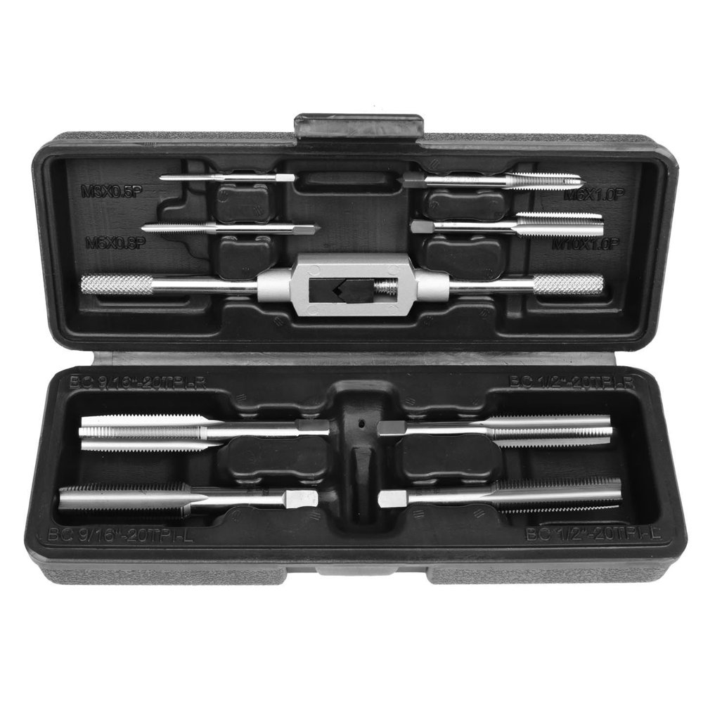 BIKEHAND Bike Bicycle Thread Tap Tool Tapping Set Kit With Handle