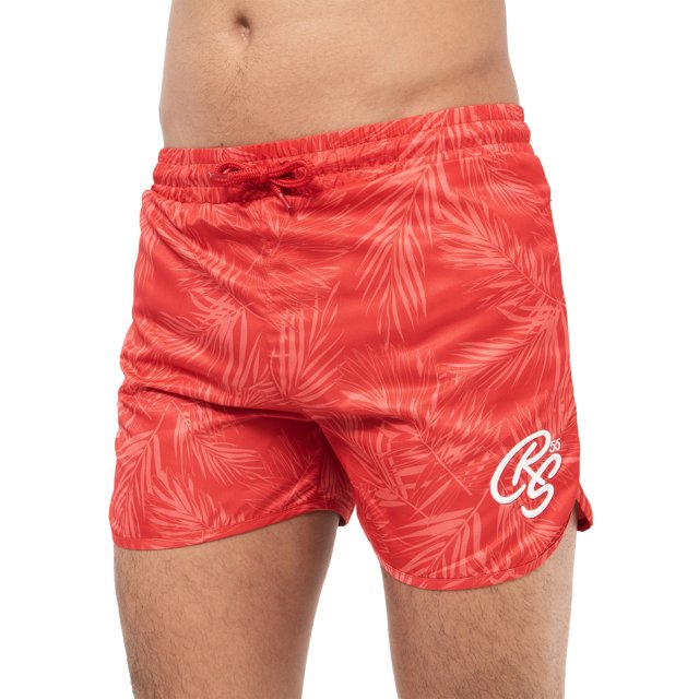 Crosshatch - Bermudas Salsola para Hombre (Rojo)