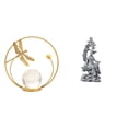 thumbnail image 1 of Escultura De Metal Con Forma De Bola De Cristal, Adorno, Estatua, Soporte Para Pasillo, Chimenea, Dormitorio, Sala De Estar, Oficina, Guan Yin Kuanyin, Artesanías, Regalos, Colección De, 1 of 8