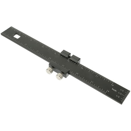 

NUOLUX Woodworking Ruler Metal Measuring Ruler Construction Ruler Adjustable Sliding Ruler