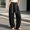 Black wide leg lounge pants for women a1, variant on Cagogo Women's Wide Leg High Waisted Lounge Pants with Pockets Solid Casual Streetwear Long Trousers Travel Work Loungewear Fall Fashion Outfits, Navy L