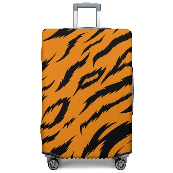 Stretch Luggage Cover XL(29-32in)– Elastic Travel Suitcase Protector with Handle Openings & Bottom Closure, Washable Polyester Spandex Suitcases Cover, Leopard Animal Print