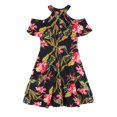 thumbnail image 3 of Vestido Acampanado Sin Espalda Con Cuello Halter De Verano De Cóctel De Gasa Para Mujer (Negro L)-205999.06 Tmvgtek Mujer, 3 of 9