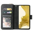 thumbnail image 6 of SaniMore for Samsung Galaxy S24 Plus Case, 3 in 1 Zipper Purse Cover + Card Slots +  Kickstand + Detachable Lanyard Comprehensive Protective Shockproof Anti-drop Shell For Galaxy S24 Plus, Black, 6 of 8
