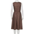 thumbnail image 6 of Womens A Line Tank Sundress Tunic Polka Dot Print Crewneck Midi Dress Casual Sleeveless Zipper Back Vacation Dresses, 6 of 9