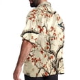 thumbnail image 3 of Tree Men's Casual Spread Collar Hawaiian Short Sleeve Button Down Summer Beach Tops, 3 of 6