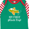 thumbnail image 4 of Inktastic My First Plane Trip Airplane Travel Boys or Girls Long Sleeve Baby Bodysuit, 4 of 5