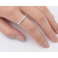thumbnail image 4 of Women's Heart White Cubic Zirconia Promise Ring .925 Sterling Silver Band Jewelry Female Male Size 8, 4 of 4