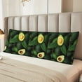 thumbnail image 6 of Lsque Fresh Avocados Body Pillow Case Cover,Ultra-Soft Microfiber Bed Pillow Cases 20x54 inches,Elegant Bedding,Breathable Durable Pillow Cover with Envelope Closure, 6 of 8