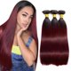 thumbnail image 1 of Extensiones de cabello Nuailisex 1b/99j Burgundy Straight 50-60 cm, 1 of 8